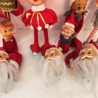 Lot #141  Lot of Vintage Christmas Japan Elves and Picks