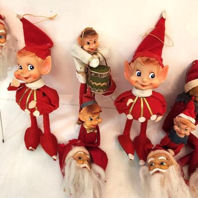 Lot #141  Lot of Vintage Christmas Japan Elves and Picks
