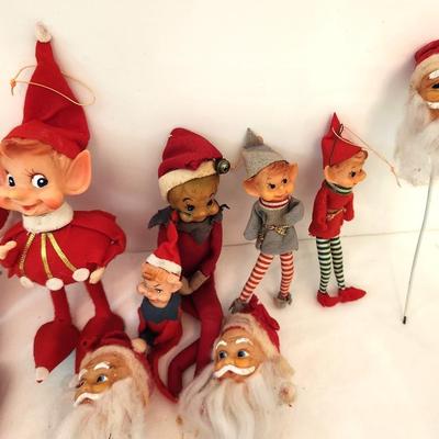 Lot #141  Lot of Vintage Christmas Japan Elves and Picks