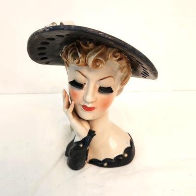 Lot #144  Cute Vintage Head Vase