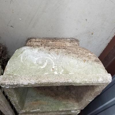 Square concrete planter