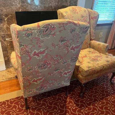 Pair of Wing Back Chairs (LR-MG)