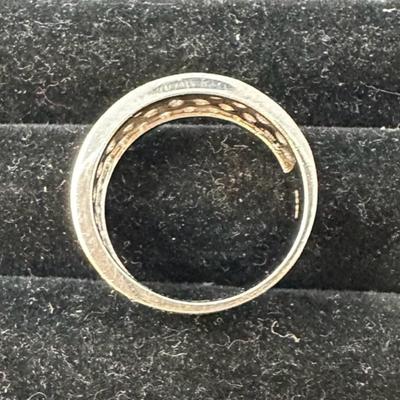 Silver w/synthetic stones