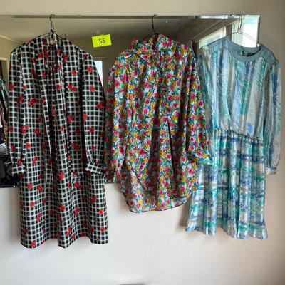 3 vintage dresses