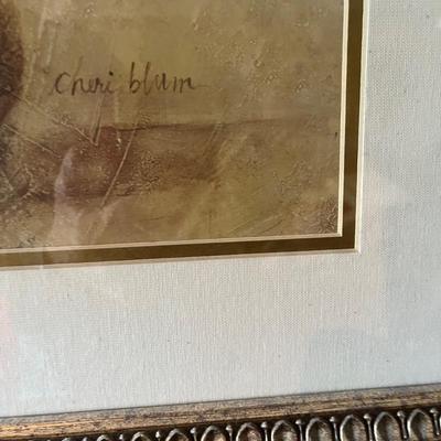 Cheri Blum Framed & Matted Floral Print (LR-MG)