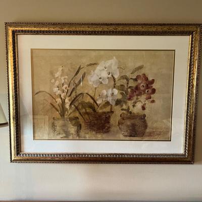 Cheri Blum Framed & Matted Floral Print (LR-MG)