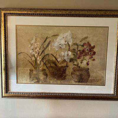 Cheri Blum Framed & Matted Floral Print (LR-MG)