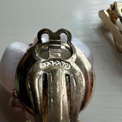 Gold Post and Clip Earrings (BR2-RG)