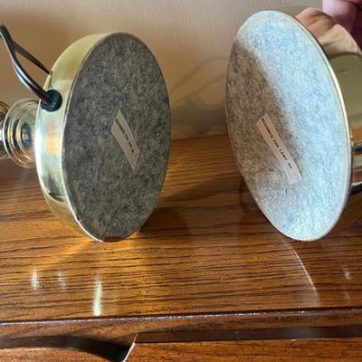 Two Matching Brass Accented Lamps with Tassels (LR-MG)