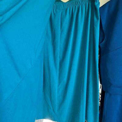 Lot of blue pant suits/ skirt suits