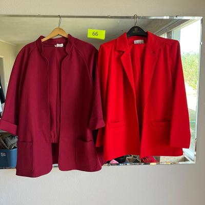 Two vintage pant suits