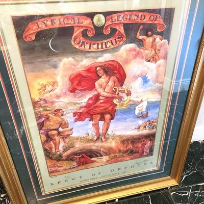 Lot #168  Orpheus Silk Screen Limited Edition Poster 1995 - signed by Anne Rice