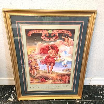 Lot #168  Orpheus Silk Screen Limited Edition Poster 1995 - signed by Anne Rice