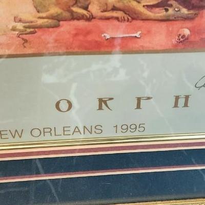 Lot #168  Orpheus Silk Screen Limited Edition Poster 1995 - signed by Anne Rice