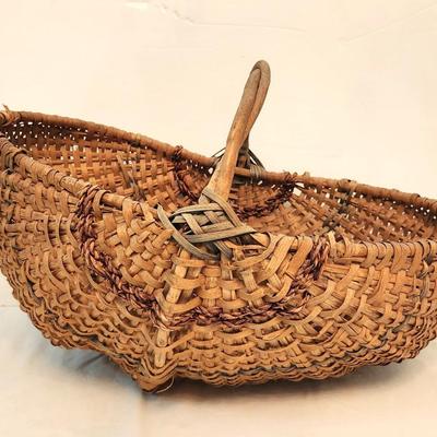 Lot #179 Antique "Buttocks" Basket