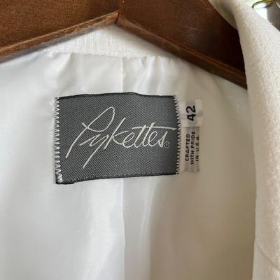 White pant suits