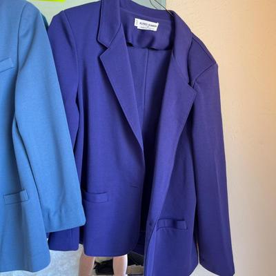 3 Blue Pant Suits