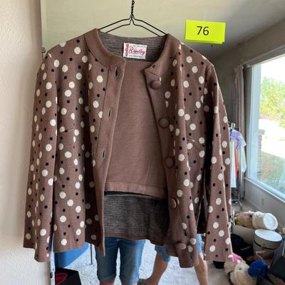 Bradley Knitwear polka dot set