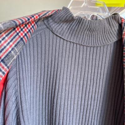 Plaid 70s dress suit