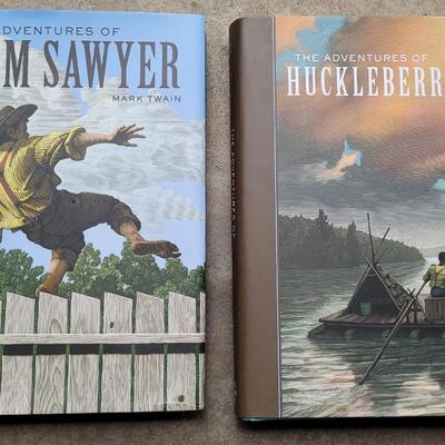 New Harback Books 'The Adventures Tom Sawyer' and 'Huckleberry Finn'