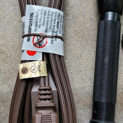 Stanley Headlamp, Mini Keychain Flashlight, and Extension Cord