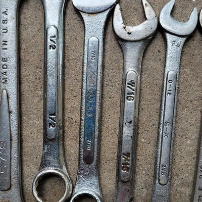 Mixed Brands and Sizes Wrenches