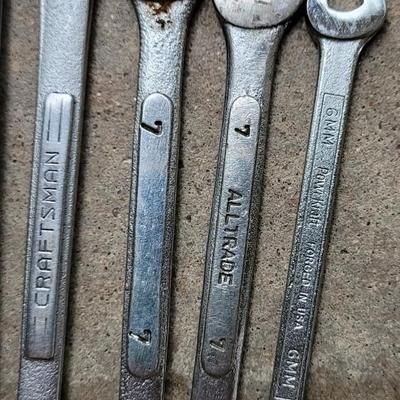 Mixed Brands and Sizes Wrenches