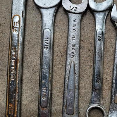 Mixed Brands and Sizes Wrenches