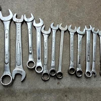 Mixed Brands and Sizes Wrenches