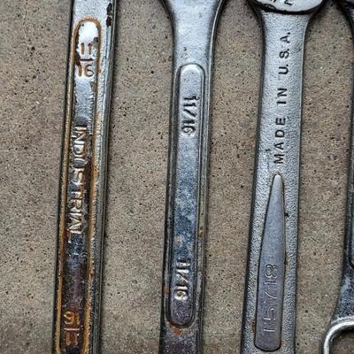 Mixed Brands and Sizes Wrenches