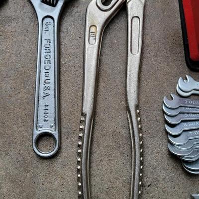 Mixed Tool Lot with Vise