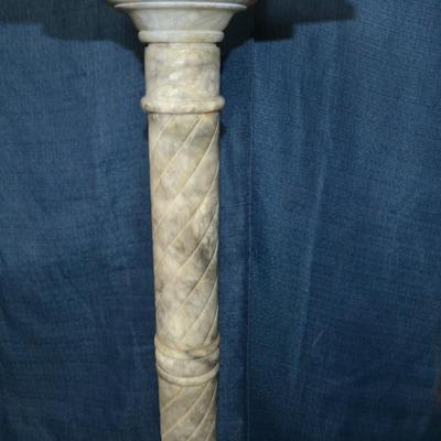 LOT 14. WHITE MARBLE STAND