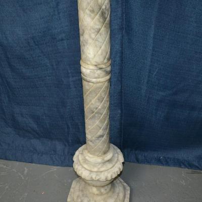 LOT 14. WHITE MARBLE STAND