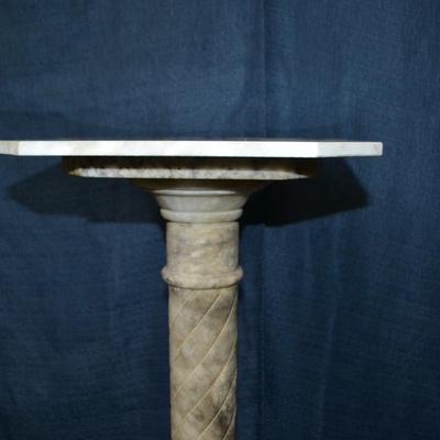 LOT 14. WHITE MARBLE STAND