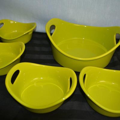 LOT 20.  COLLECTION OF GREEN BOWLS