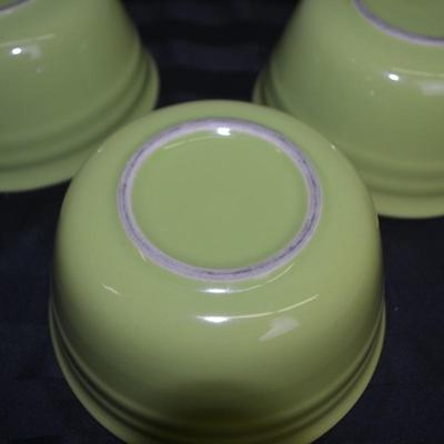 LOT 20.  COLLECTION OF GREEN BOWLS