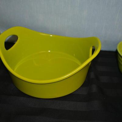 LOT 20.  COLLECTION OF GREEN BOWLS