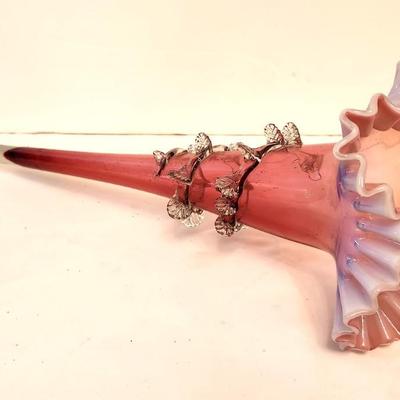Lot #186  Antique Glass Epergne Insert