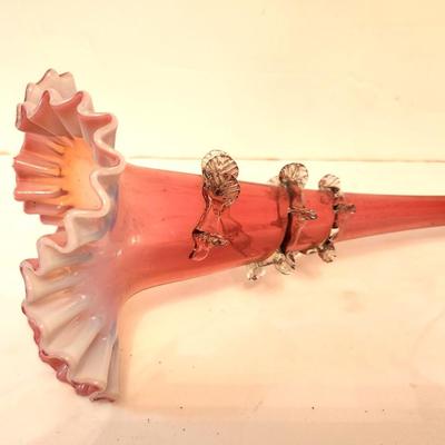 Lot #186  Antique Glass Epergne Insert