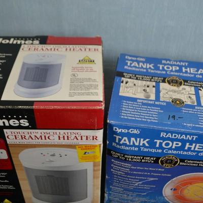 LOT 29. TWO HEATERS. ONE INDOOR AND ONE OUTDOOR HEATER
