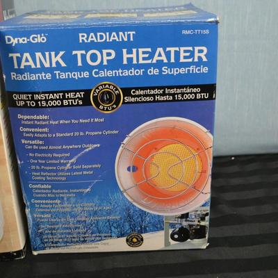LOT 29. TWO HEATERS. ONE INDOOR AND ONE OUTDOOR HEATER