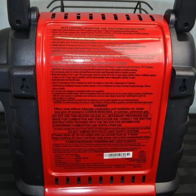 LOT 28. PORTABLE BUDDY. MR HEATER INDOOR SAFE RADIANT HEATER