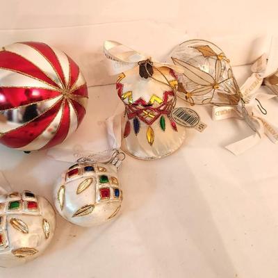 Lot #188  Group of 6 Waterford Christmas Ornaments