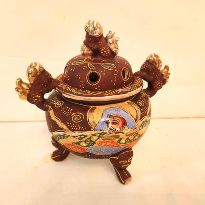 Lot #192  Vintage Satsuma Style Incense Burner