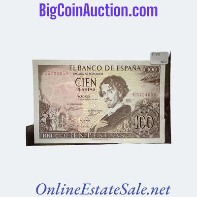 1965 SPAIN 100 PESETAS