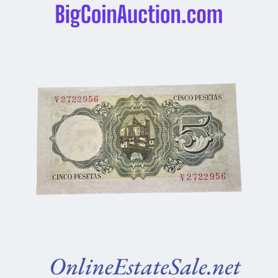 1951 SPAIN 5 PESETAS