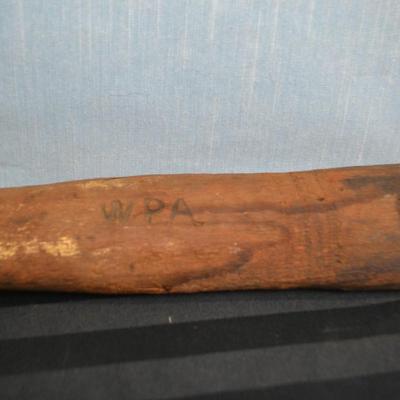 LOT 47 VINTAGE WPA AXE HANDLE