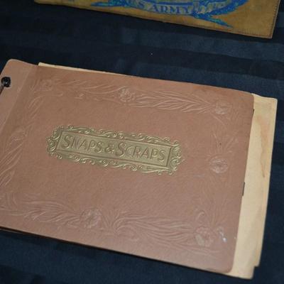 LOT 48. VINTAGE SCRAP/PHOTO BOOKS WITH PICS