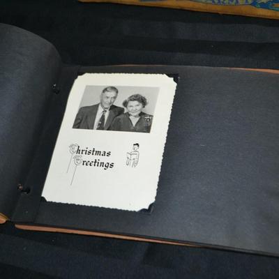 LOT 48. VINTAGE SCRAP/PHOTO BOOKS WITH PICS