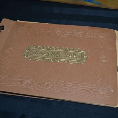 LOT 48. VINTAGE SCRAP/PHOTO BOOKS WITH PICS